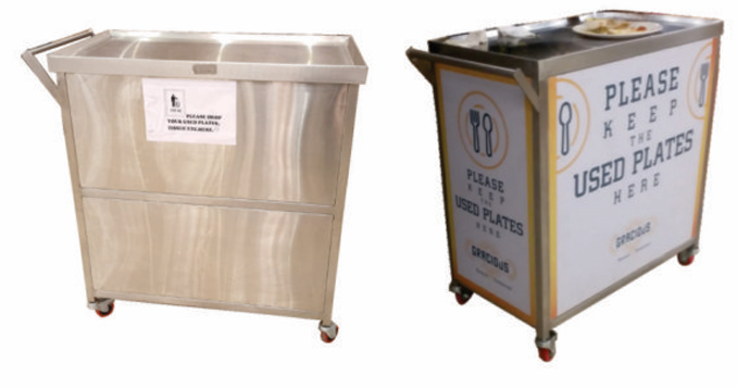 West Dish Collection Trolley